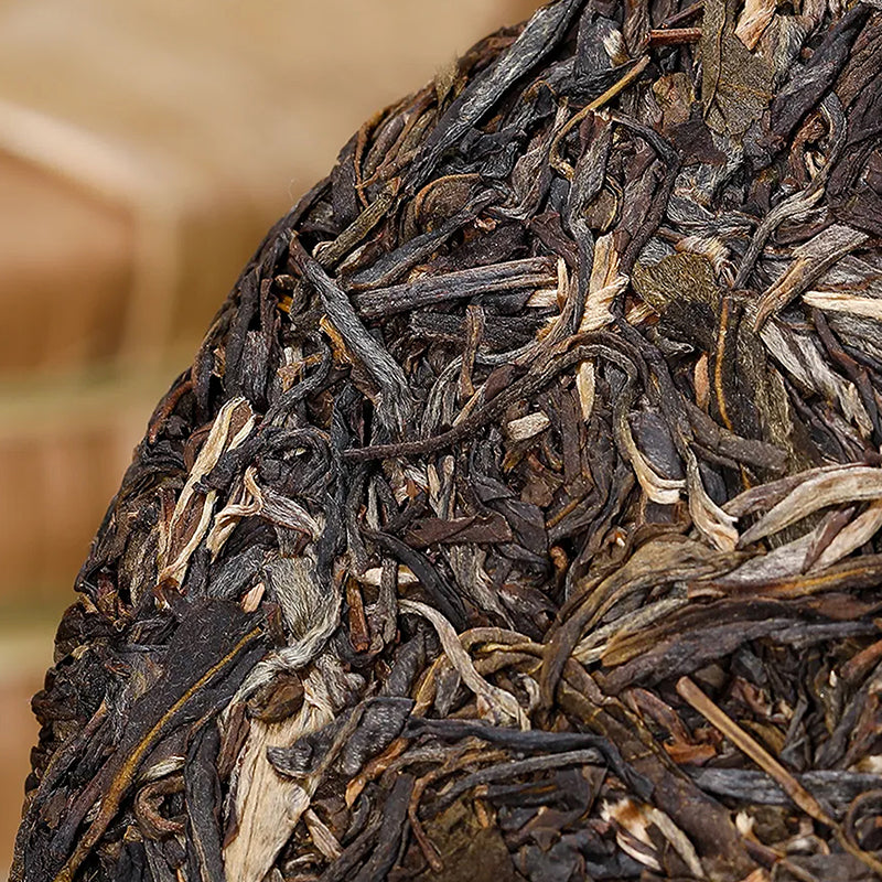 Kuih Pu'er Mentah Xigui 25 Tahun, 7 Kuih Satu Set, Manis Balik Berpanjangan Tanpa Pahit