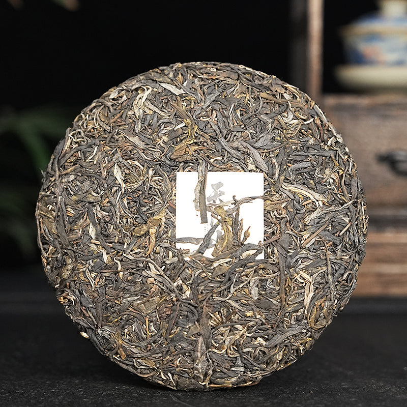Pu'er Mentah Tianmenshan 17 Tahun Penyimpanan Langka, 5 Kuih Satu Set Koleksi Memadai, Teh Lama Gunung Kecil, Stok Terbatas Semakin Koleksi Semakin Bernilai