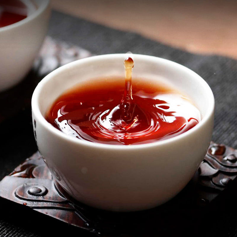 Batu Pu'er Masak Jingmai Warisan Dunia 16 Tahun · 500g, Wangian Tua Halus, Barang Premium Warisan Dunia