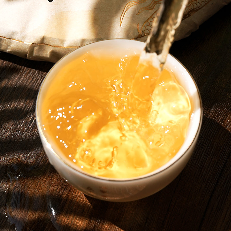 Kuih Pu'er Mentah Gunung Daxueshan 25 Tahun Langka · 7 Kuih Satu Set, Bahan Pokok Kuno Wilayah Gunung Tinggi, Segar Wangian Tua & Manis Balik Panjang, Teh Lama Koleksi Premium Langka