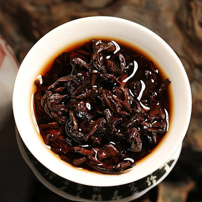 Pu'er Masak Jingmai 15 Tahun Penyimpanan, 7 Kuih Satu Set, Semakin Lama Semakin Wangi